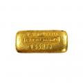 3.215oz (100g) Vintage Poured Engelhard Gold Bar 999.9